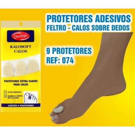 Kit Pct Protetor De Calo Calos Sobre Os Dedos Oval Feltro