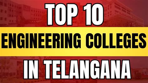 Top Engineering Colleges In Telangana Top Eamcet Colleges