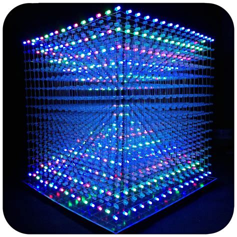 Icubesmart 3d Led Cube Light Electronics Kit With Led 16x16x16