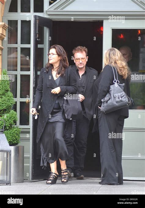 Ali Hewson and Bono U2 guitarist, The Edge meets Bono at the Dylan