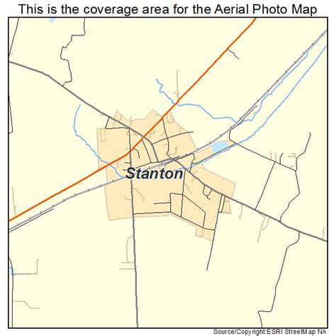 Aerial Photography Map of Stanton, TN Tennessee