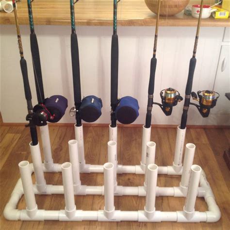 Diy Pvc Fishing Rod Holder Holds 15 Rods