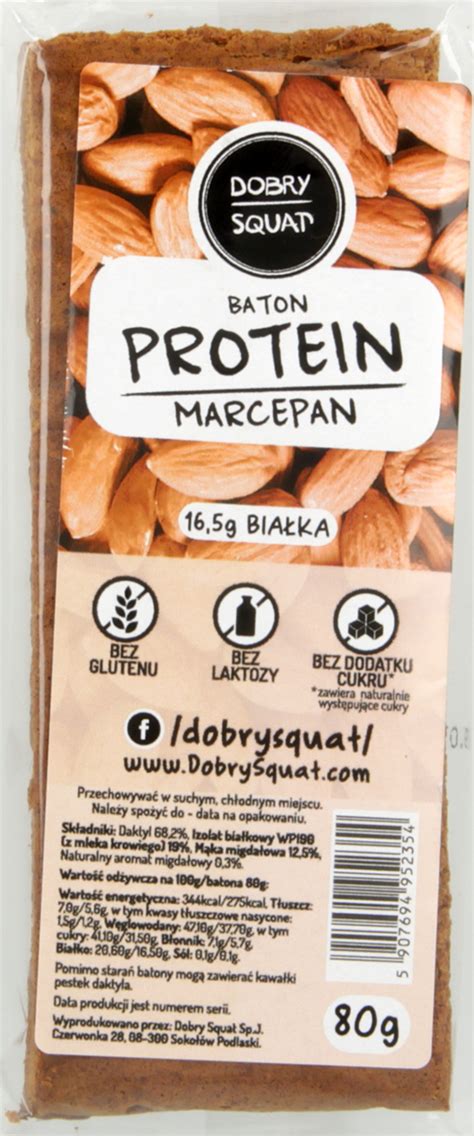 Dobry Squat Protein Baton Marcepan G Drogeria Rossmann Pl