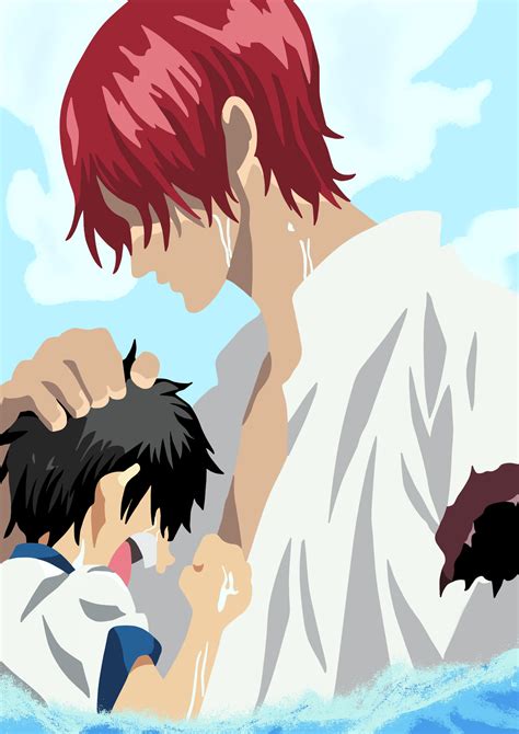 Its Just An Arm Luffy And Shanks Minimalist By Izzatsun On