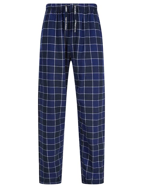 Tokyo Laundry Lounge Pants Mens Checked Brush Flannel Cotton Pyjama