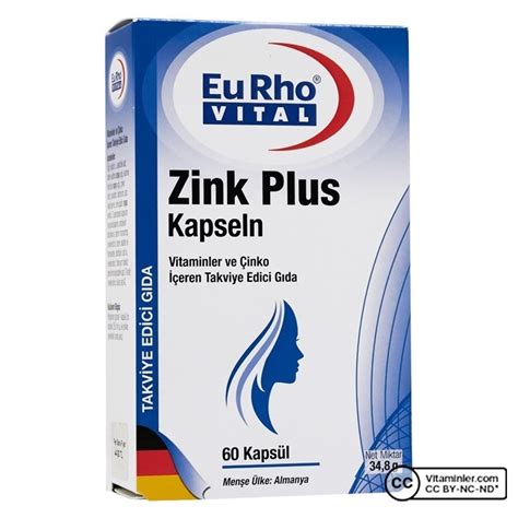 Eurho Vital Zink Plus Kaps L B Vitaminleri