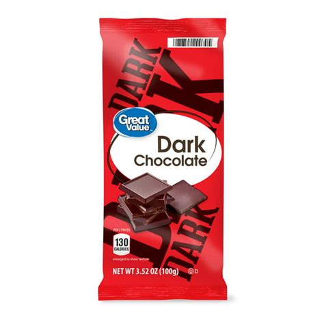 Great Value Dark Chocolate 3 52 Oz