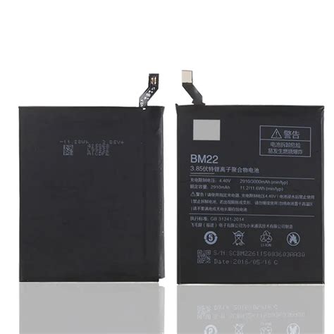 Bateria De Backup 100 Original Para Xiaomi 5 Bm22 Bateria 2910 Mah