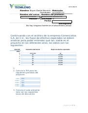 Actividad Analizando Con La Tir Y Vpn Docx Actividad Nombre