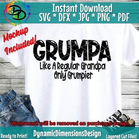 Grumpa, Grandpa svg, Grandfather svg, the man, Grumpy, Grandpa quote ...