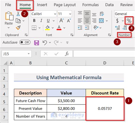 How To Calculate A Discount Rate In Excel 3 Methods