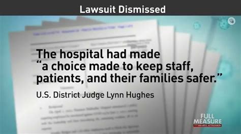 Lawsuit Dismissed The Hospital Had Made A Choice Made To Keep Staff