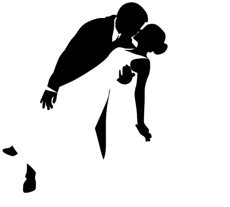 Kissing Bridal Silhouettes Png Clip Art Best Web Clipart