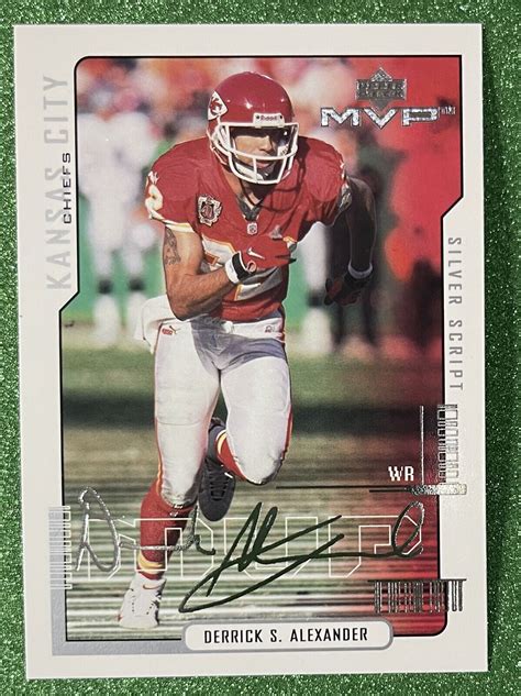 2000 Upper Deck MVP Silver Script 81 Derrick Alexander For Sale