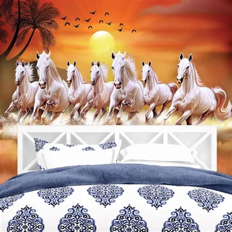 Seven Horses Running Wallpaper, Online Store Items - Sopan By AR Associaties, Sikar | ID ...