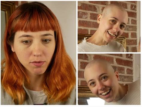 Pin By A B On Before And After Shaved Hair Women Shaved Head Women