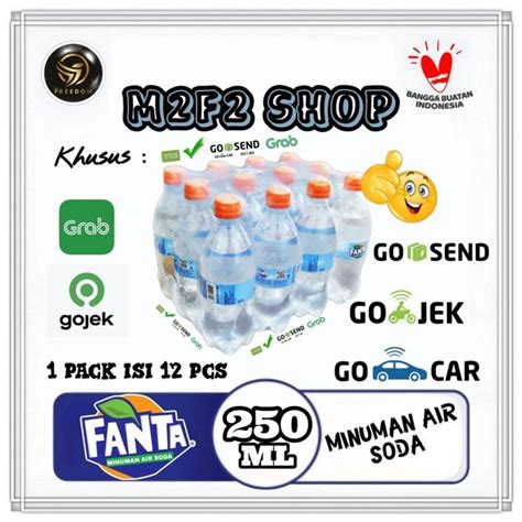 Jual Fanta Air Soda Tawar Botol Plastik Pet 250 Ml Khusus Gojek Grab