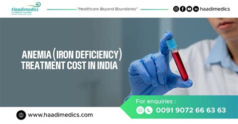 Anemia (Iron Deficiency) Treatment Cost in India| Haadimedics.com