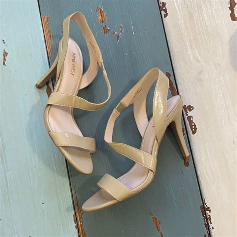 Nine West Shoes Nwot Classic Nude Strappy Heels Poshmark