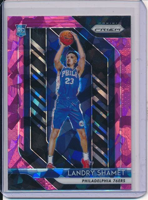 LANDRY SHAMET 2018 19 PANINI PRIZM PINK PRIZMS REFRACTOR ROOKIE CARD RC