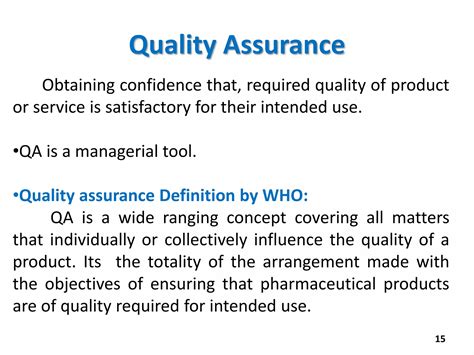 Introduction To Quality Assurance And Qualtiy Control Ppt