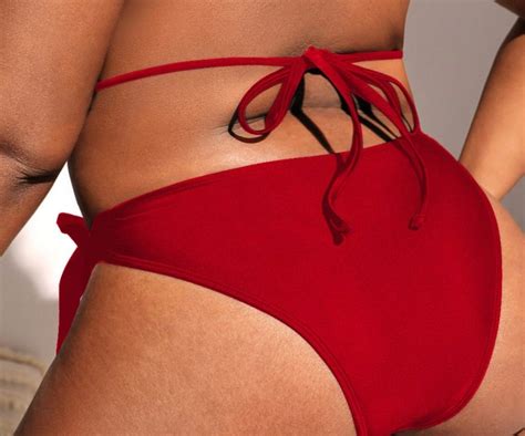Plus Size Sexy Bikini Red Adjustable Etsy