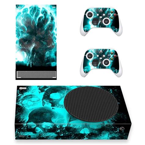 Flaming Skull Skin Sticker Decal For Xbox Series S ConsoleSkins Co