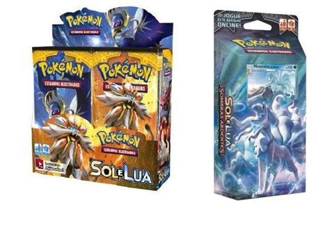 Tudo Sobre Combo Pokemon Box Sol E Lua 36 Boosters Deck