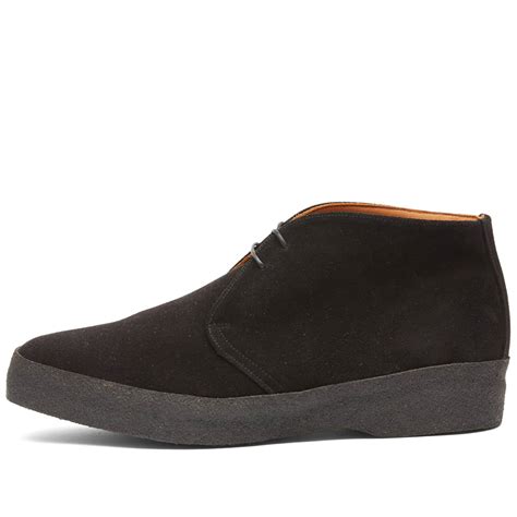 Sanders Hi Top Chukka Black Suede END