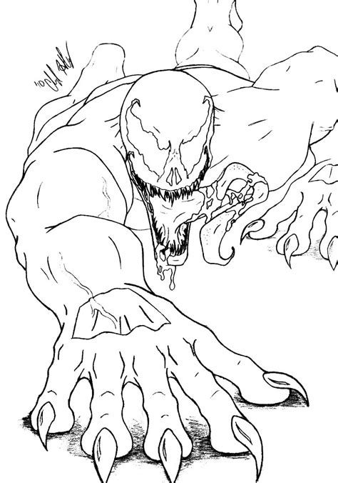 Agent Venom Coloring Coloring Pages