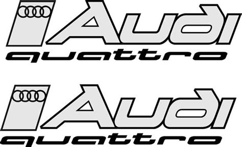 Zen Graphics Audi Quattro Decals Stickers