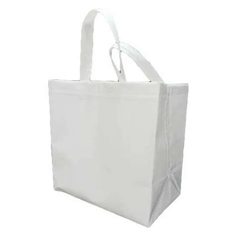 Plain White Loop Handle Non Woven Bag At Rs Piece Loop Handle Bag