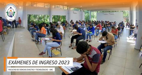 EXÁMENES DE INGRESO 2023 FACET UNC