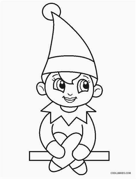 Free Printable Elf Coloring Pages For Kids