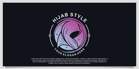 Hijab style logo design for hijab or scarf fashion muslimah with unique ...