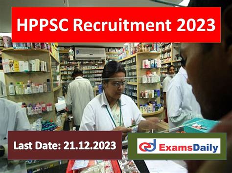 HPPSC Drugs Inspector Recruitment 2023 Out Pay Scale Is Up To Rs