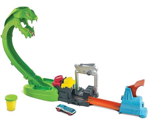 Pista De Percurso Hot Wheels City Ataque Tóxico Da Serpente Parcelamento sem juros