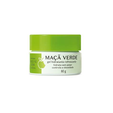 Gel Hidratante Refrescante Facial Cuide se Bem Feira Maçã Verde 80g O