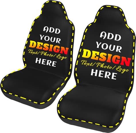 Custom Car Seat Covers Personalized Text Picture Logo Car Seat Cover Elastic Soft