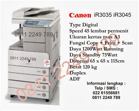 Canon Ir3045 Jual Mesin Fotocopy