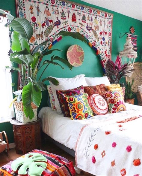 Pin By Bohoasis On Boho Tapestry Bedding Colorful Eclectic Bedroom