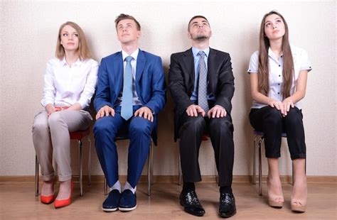 Premium Photo Business People Waiting For Job Interview