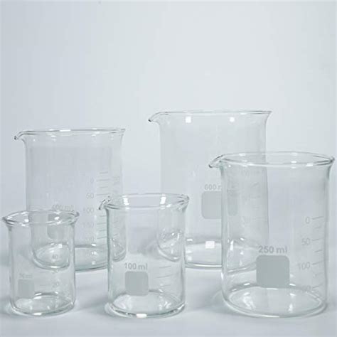 Glass Measuring Low Form Beaker Set Glass Graduated Beaker Set 50ml