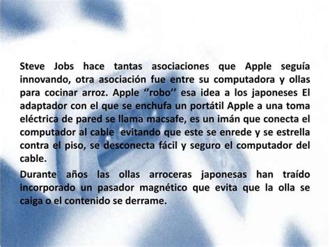 Los Secretos De Steve Jobs Diapositivas Ppt