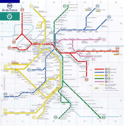 Paris RER Stations Map - BonjourLaFrance - Helpful Planning, French ...