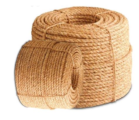 Natural Coconut Fiber Coir Yarn Twisted And Coiled Coconut Fiber Rope