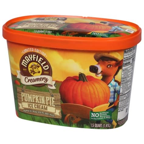 Mayfield Creamery Pumpkin Pie Ice Cream Limited Edition 1 5 Qt Frys