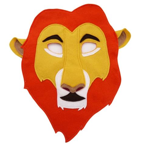 Lion Cub Costume Mask Kids And Adult Size Lion Cub World Book Etsy