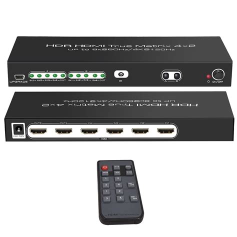 K Hz X Hdmi Matrix Switch Entr Es Sorties Ultra Hd K Hz