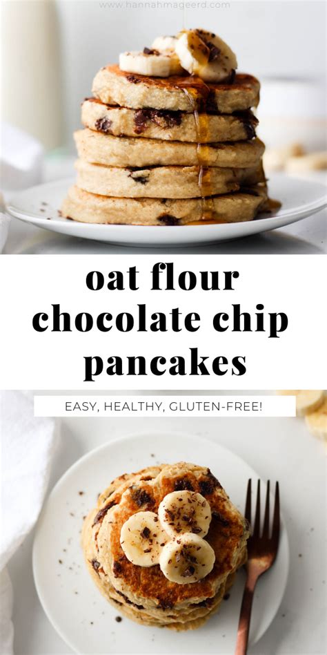 Oat Flour Pancakes With Chocolate Chips Hannah Magee Rd Artofit